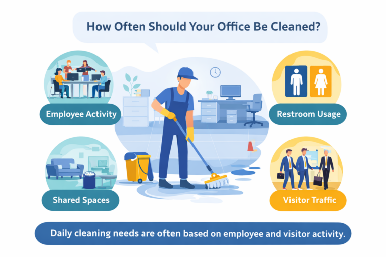 office cleaning frequency factors for businesses in El Paso